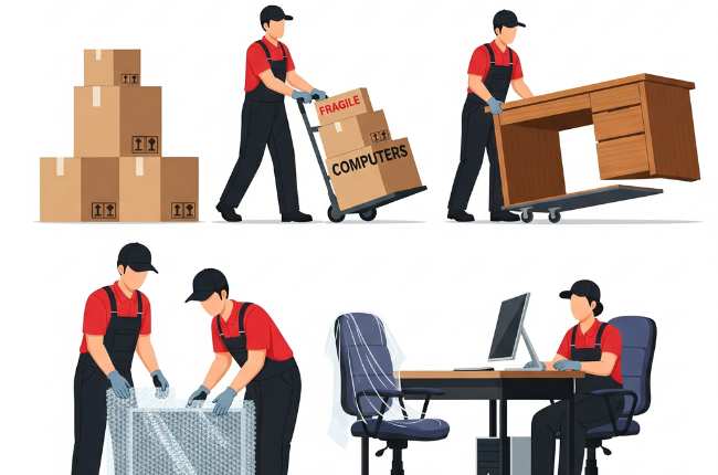 Small to large size office moves