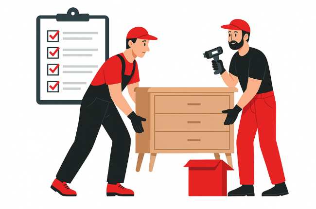 Office furniture and modular workspace reconfiguration
